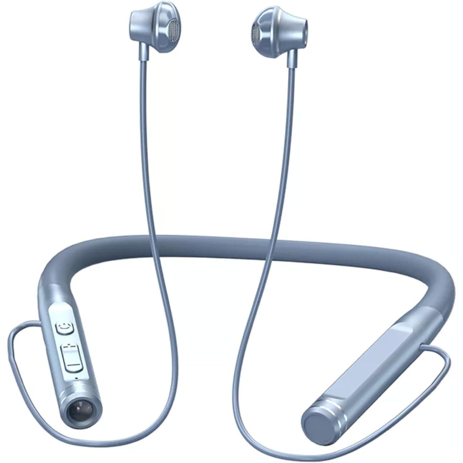 Wireless Neckband Earphones, Bluetooth 5.2, 120h Battery, TF Card Flashlight