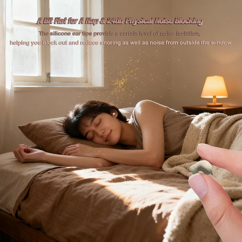 Invisible Sleep Earbuds Ultra Small Bluetooth Hidden for Side Sleepers