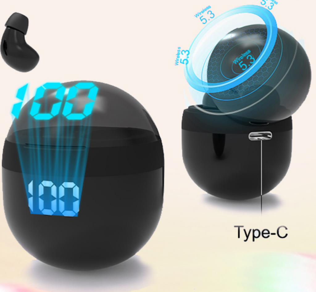 Mini Invisible Wireless Earbuds for Sleep, Bluetooth Discreet Design Xmenha